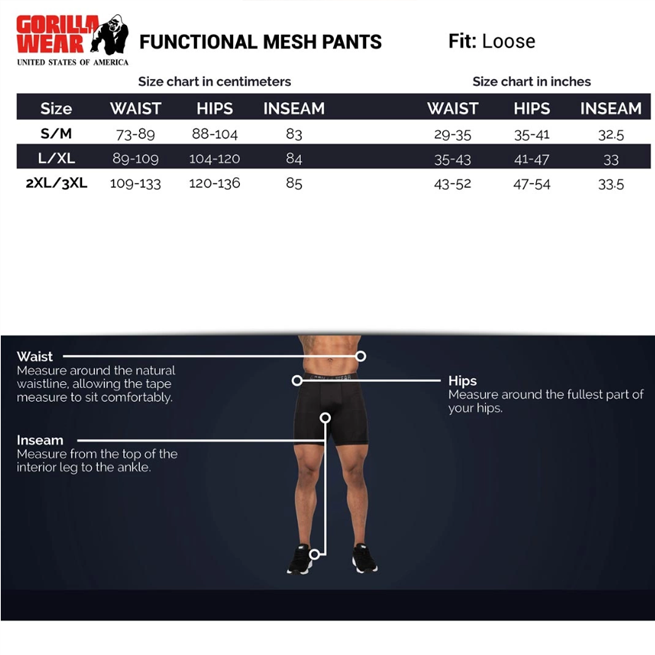 Functional Mesh Pants, black/red
