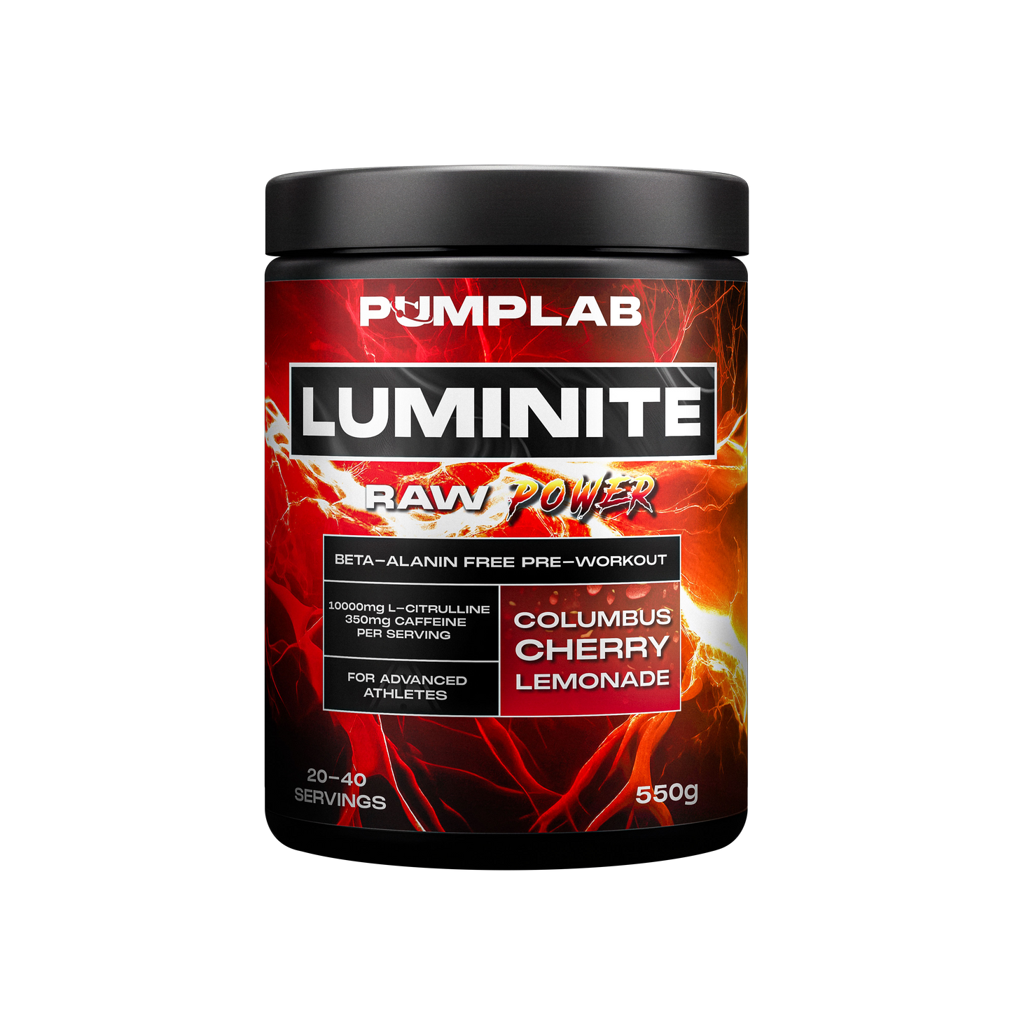 PumpLab LUMINITE - 550g Beta Alanin Free Preworkout