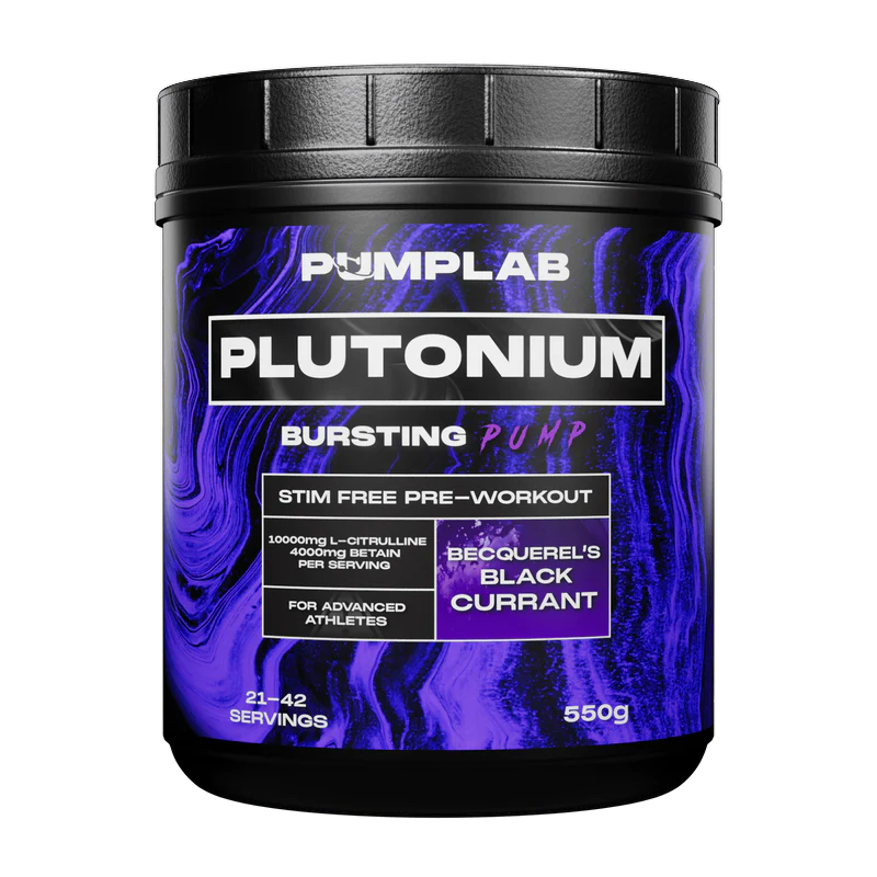 PumpLab PLUTONIUM - 550g Stim Free Preworkout