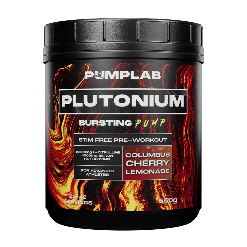 PumpLab PLUTONIUM - 550g Stim Free Preworkout