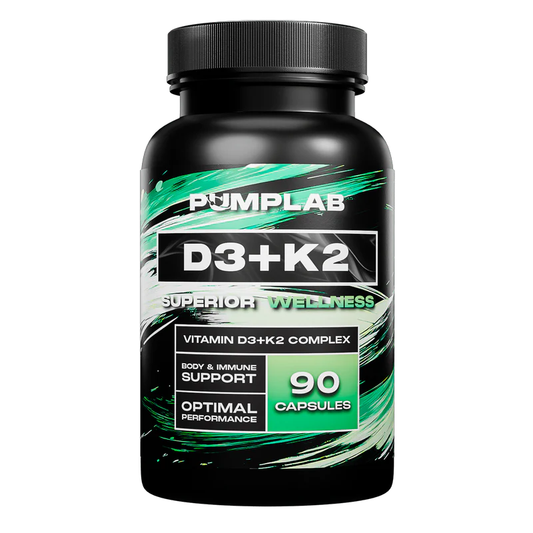 PumpLab D3+K2 - Vitamin D3+K2 Complex, 90 Caps