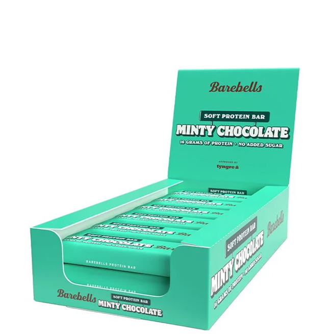 12 x Barebells Soft Bar, 55 g Minty Chocolate