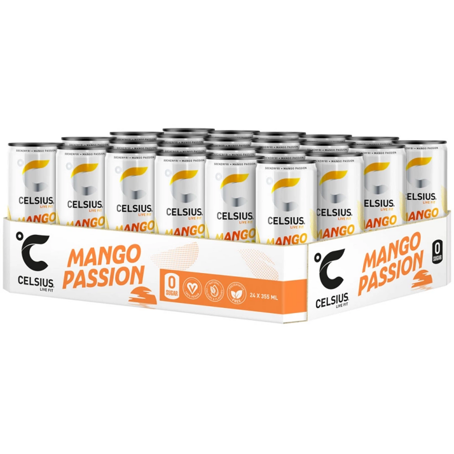 24 x Celsius 355 ml Mango Passion