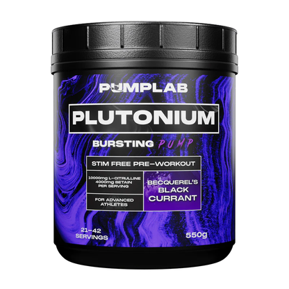 PumpLab PLUTONIUM - 550g Stim Free Preworkout