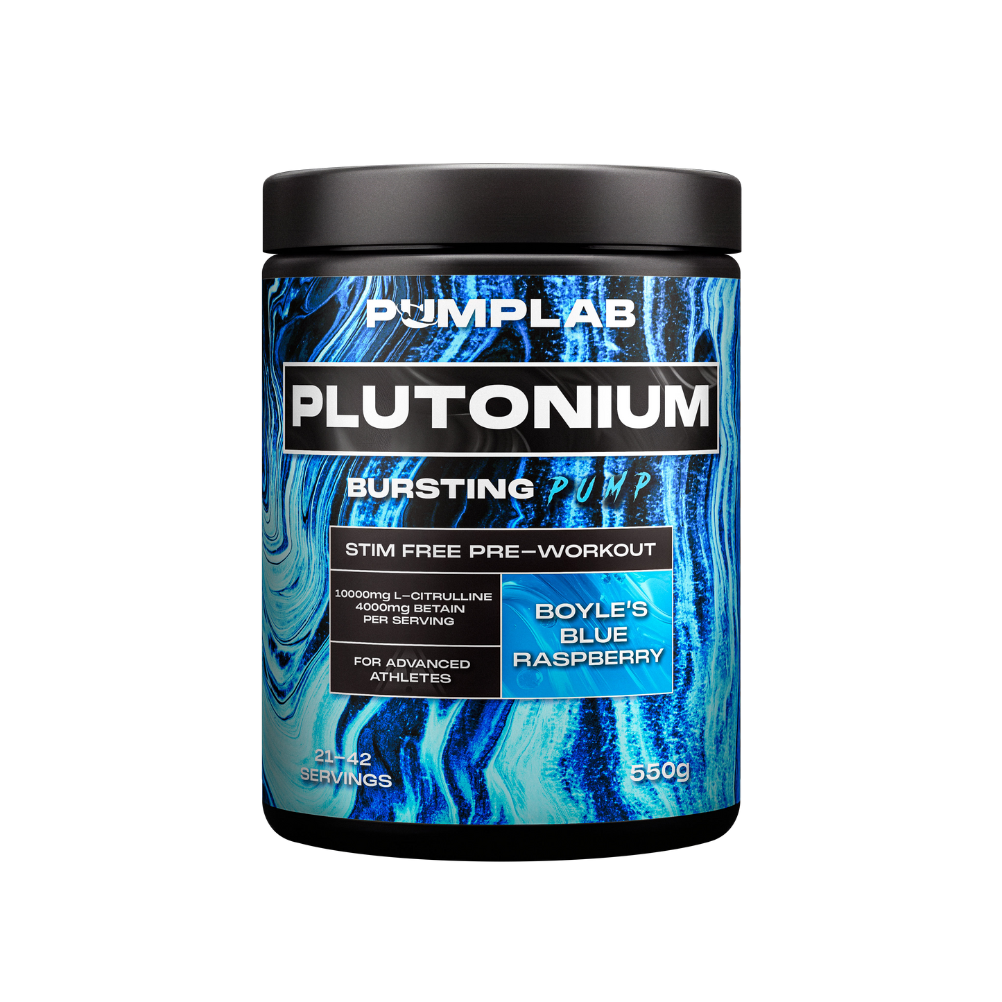PumpLab PLUTONIUM - 550g Stim Free Preworkout
