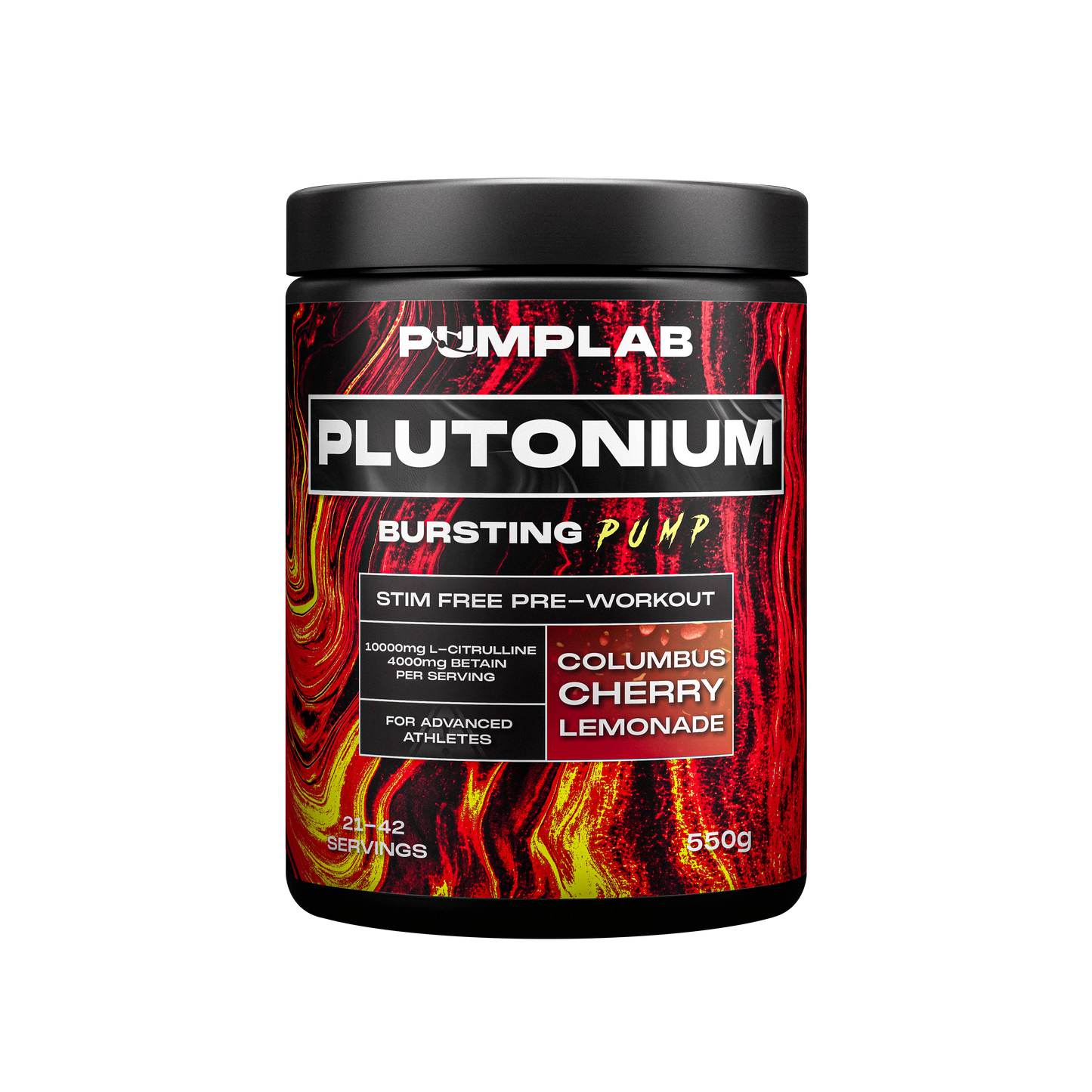 PumpLab PLUTONIUM - 550g Stim Free Preworkout