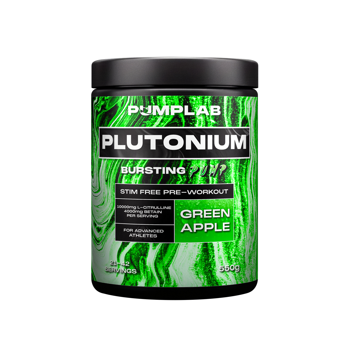 PumpLab PLUTONIUM - 550g Stim Free Preworkout