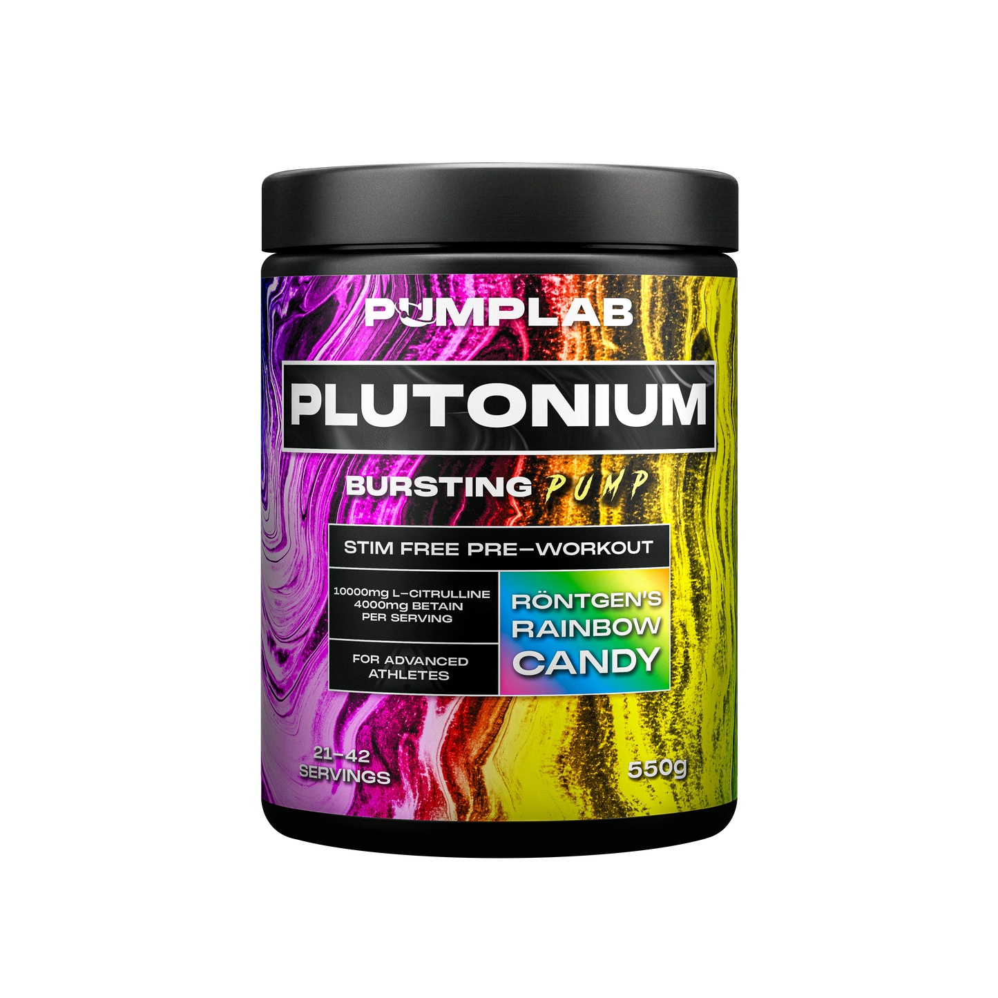 PumpLab PLUTONIUM - 550g Stim Free Preworkout