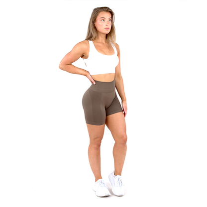 Ruby Scrunch Shorts - Brown