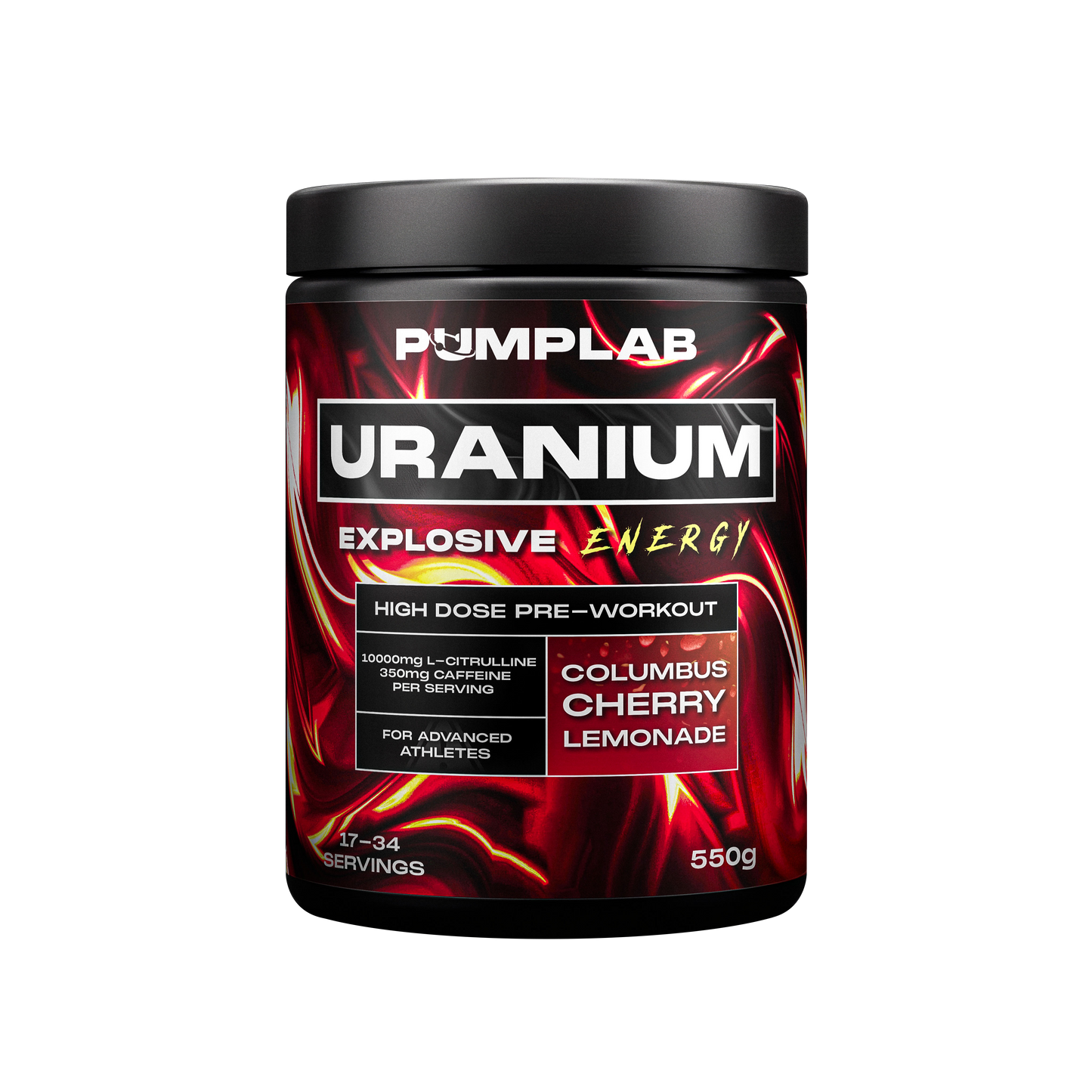PumpLab URANIUM - 550g Full Stim Preworkout