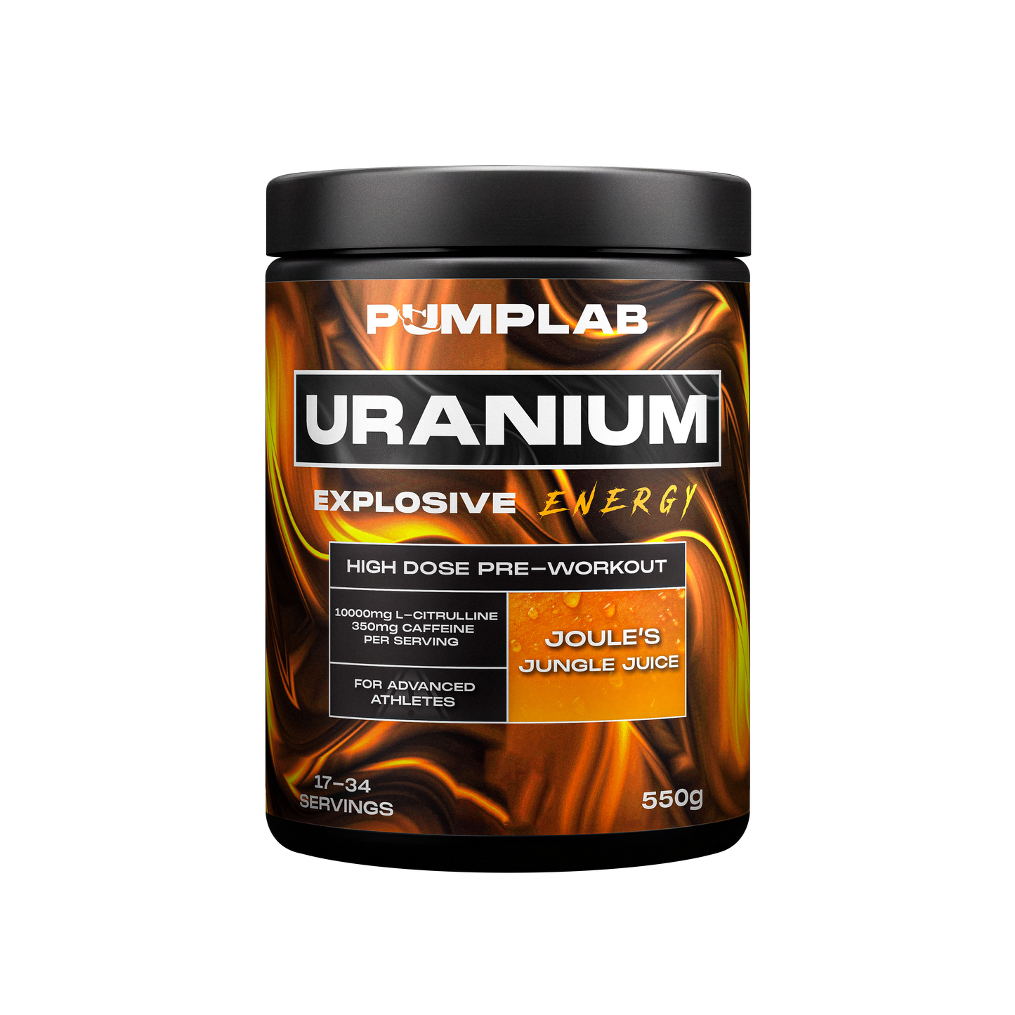 PumpLab URANIUM - 550g Full Stim Preworkout