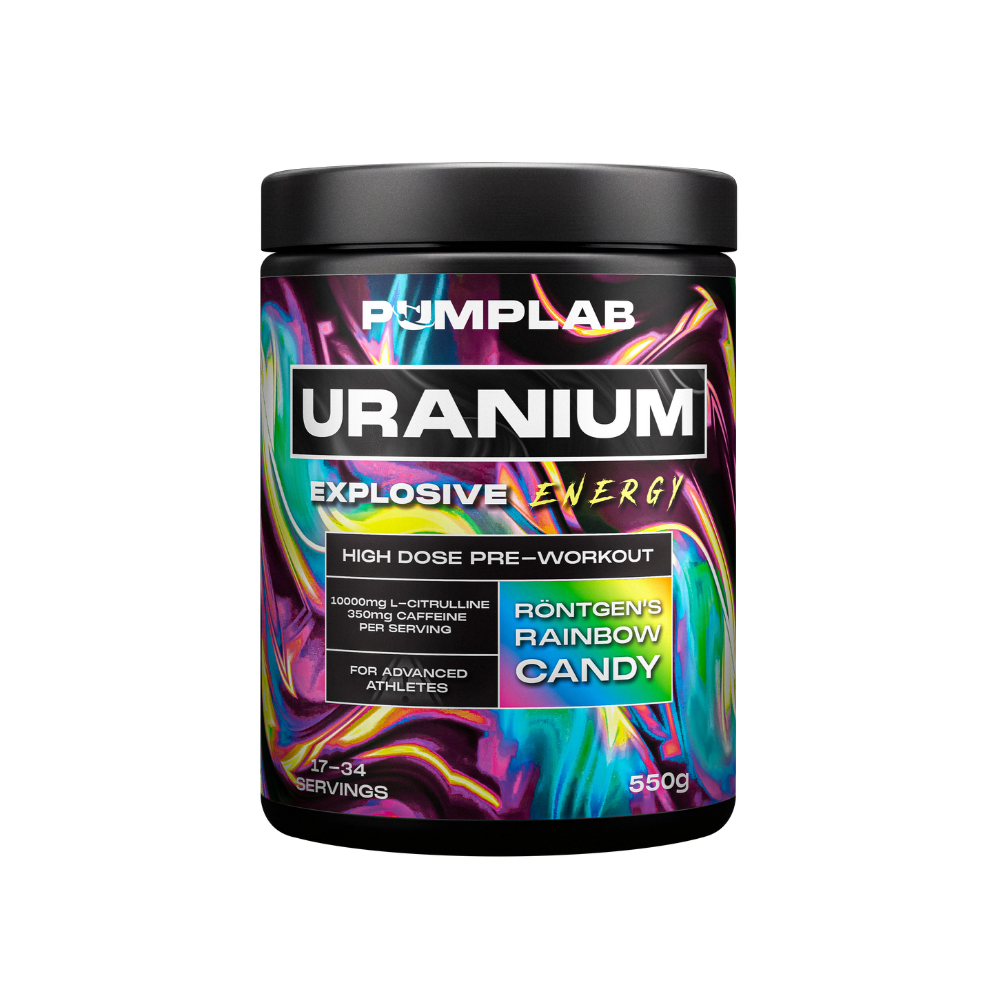 PumpLab URANIUM - 550g Full Stim Preworkout